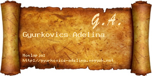 Gyurkovics Adelina névjegykártya